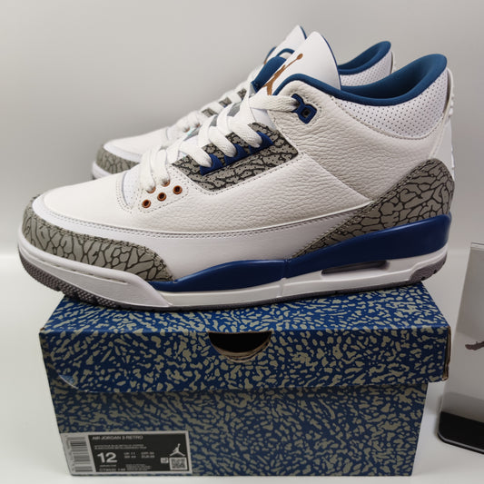 Air Jordan 3 Retro "White and True Blue" CT8532-148 - Fashion Sneaker1818