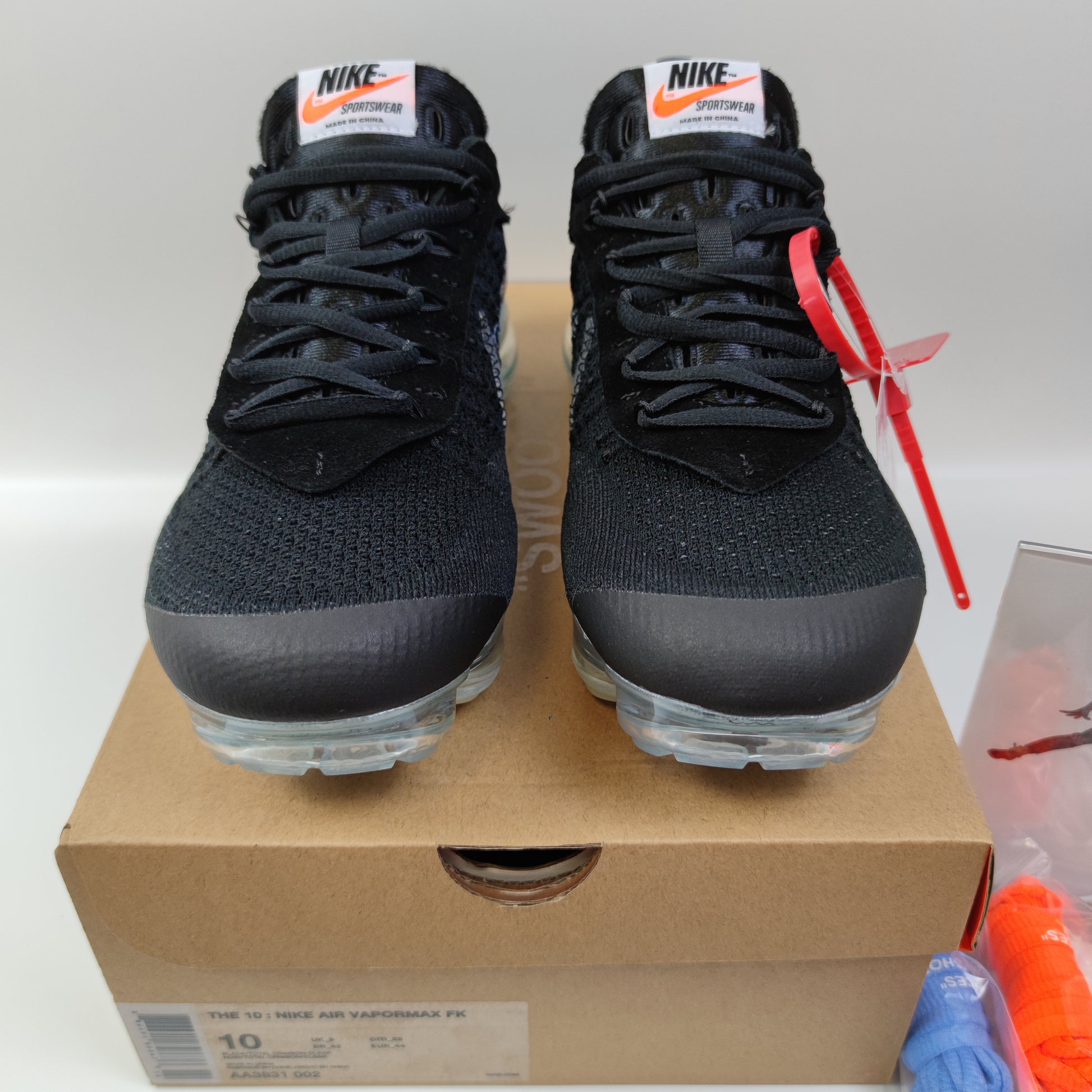 Off-White x Nike Air VaporMax Black The Ten AA3831-002 - Fashion Sneaker1818