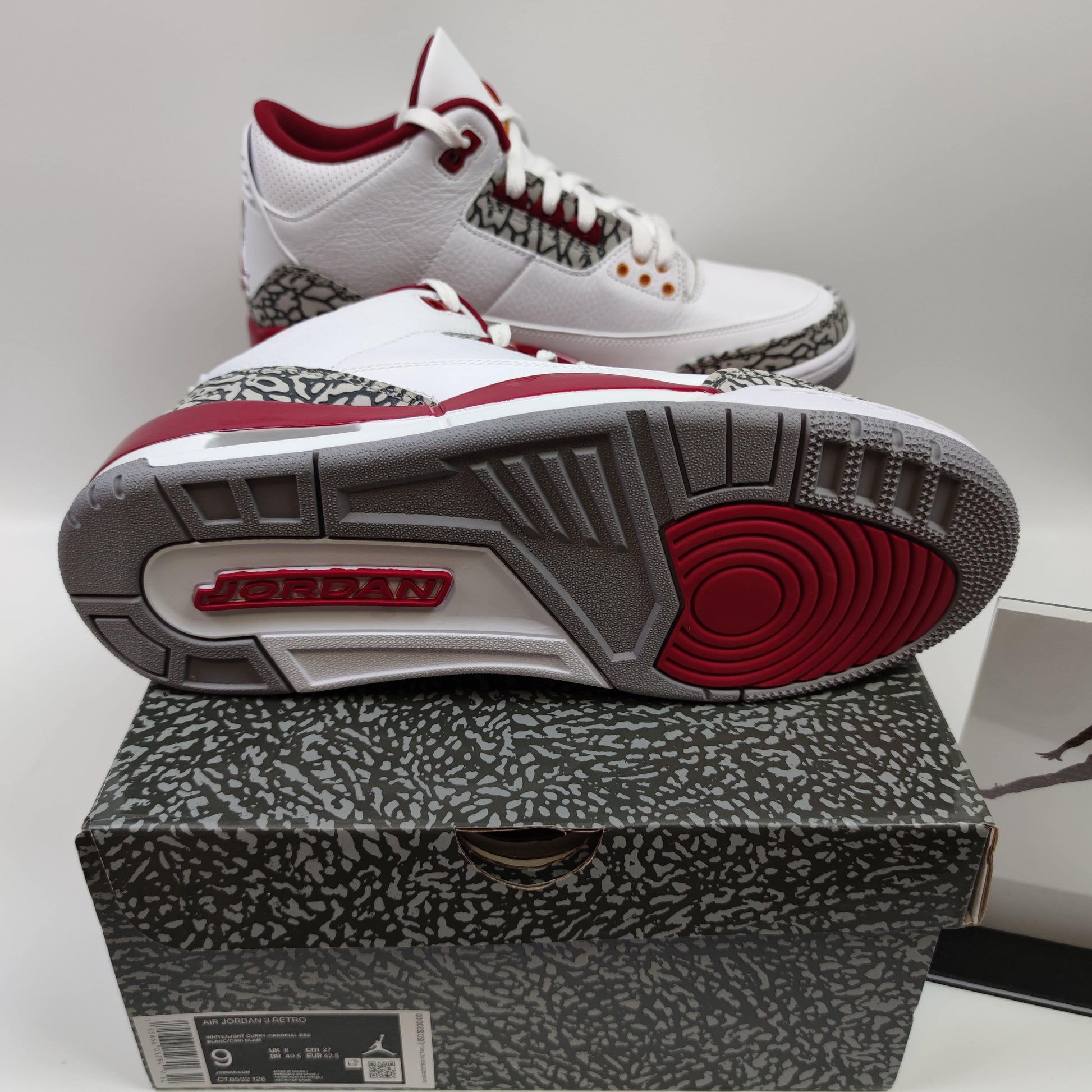 Air Jordan 3 Retro "Cardinal Red" CT8532-126 - Fashion Sneaker1818