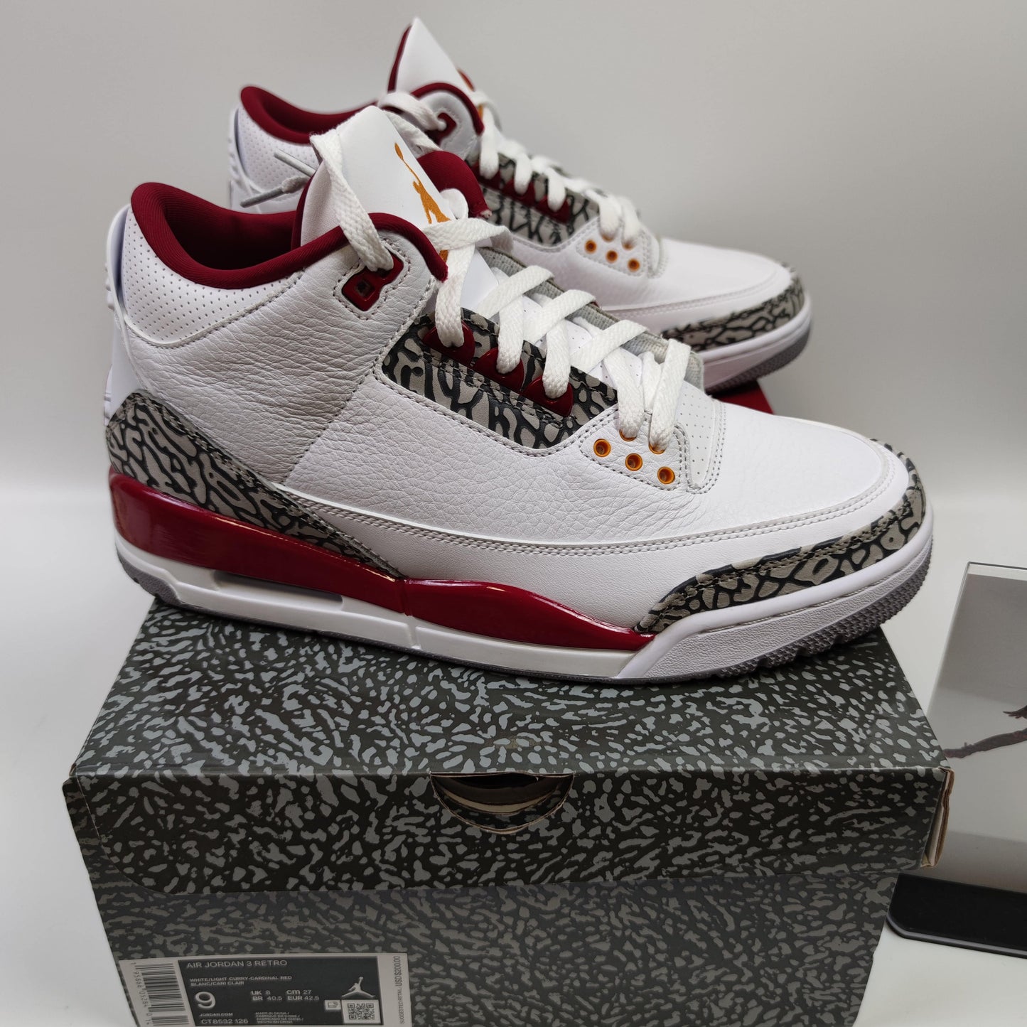 Air Jordan 3 Retro "Cardinal Red" CT8532-126 - Fashion Sneaker1818