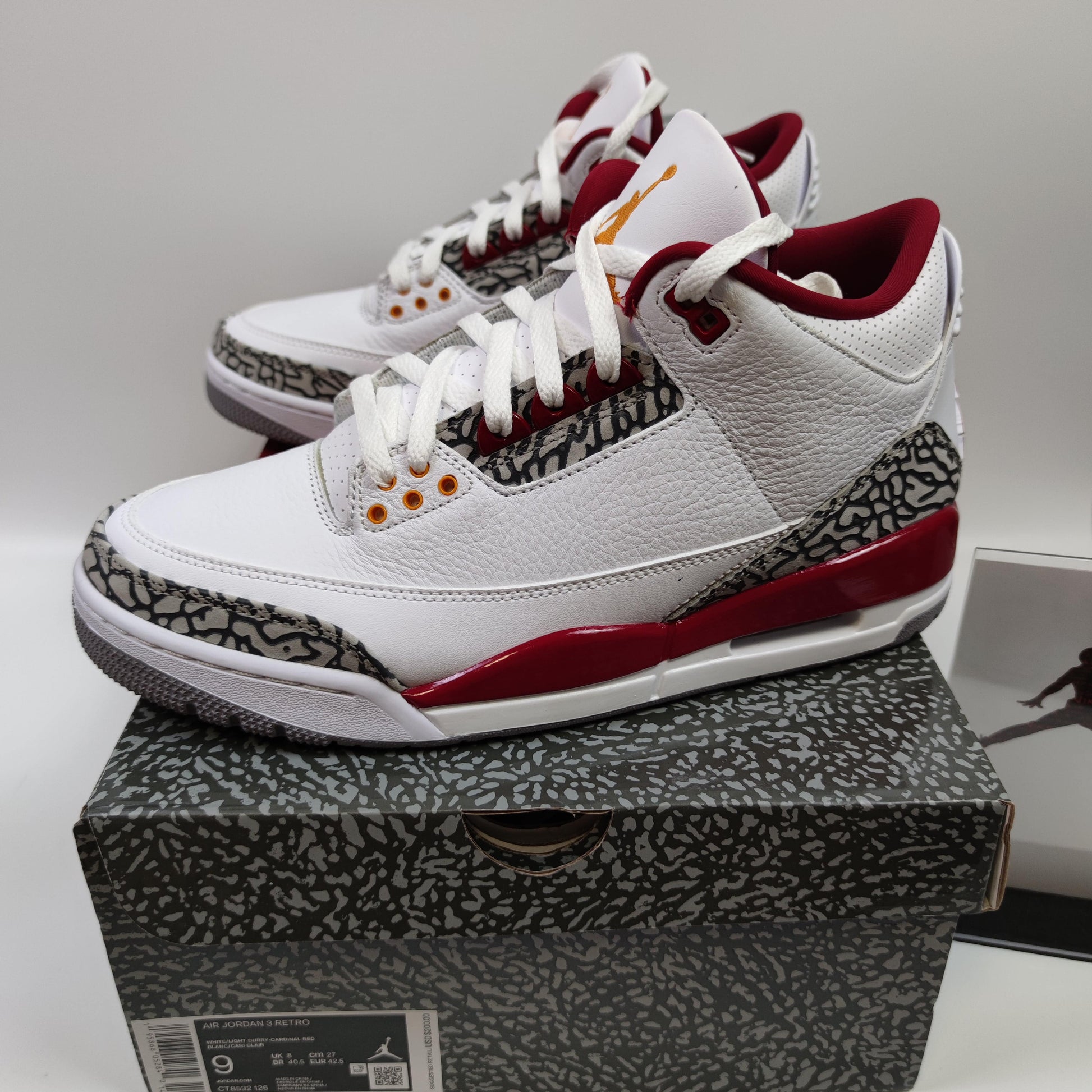 Air Jordan 3 Retro "Cardinal Red" CT8532-126 - Fashion Sneaker1818